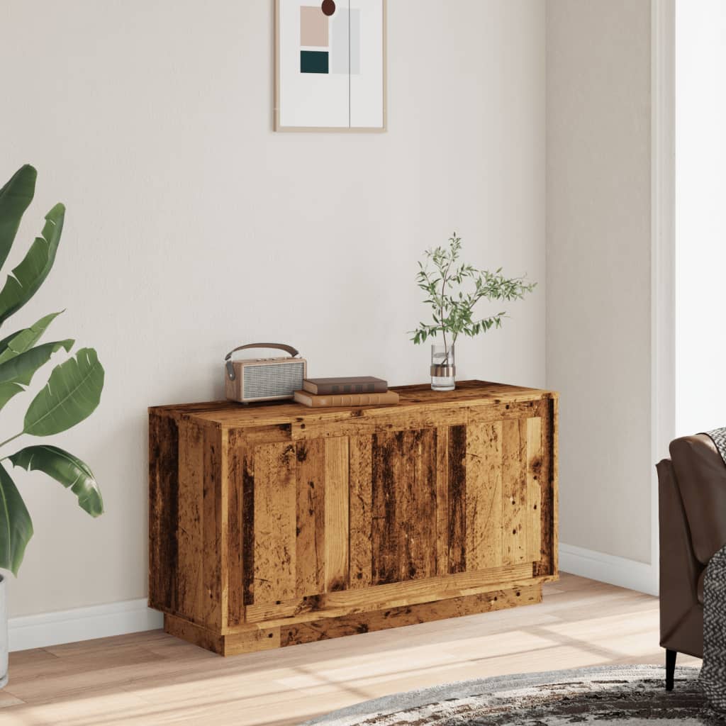 Sideboard Old Wood 102x35x55 cm Engineered Wood